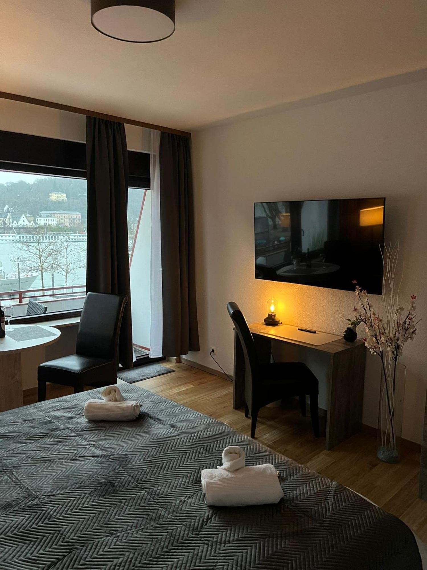 Rheinpanorama Suite Mit Balkon Koblenz  Exteriör bild